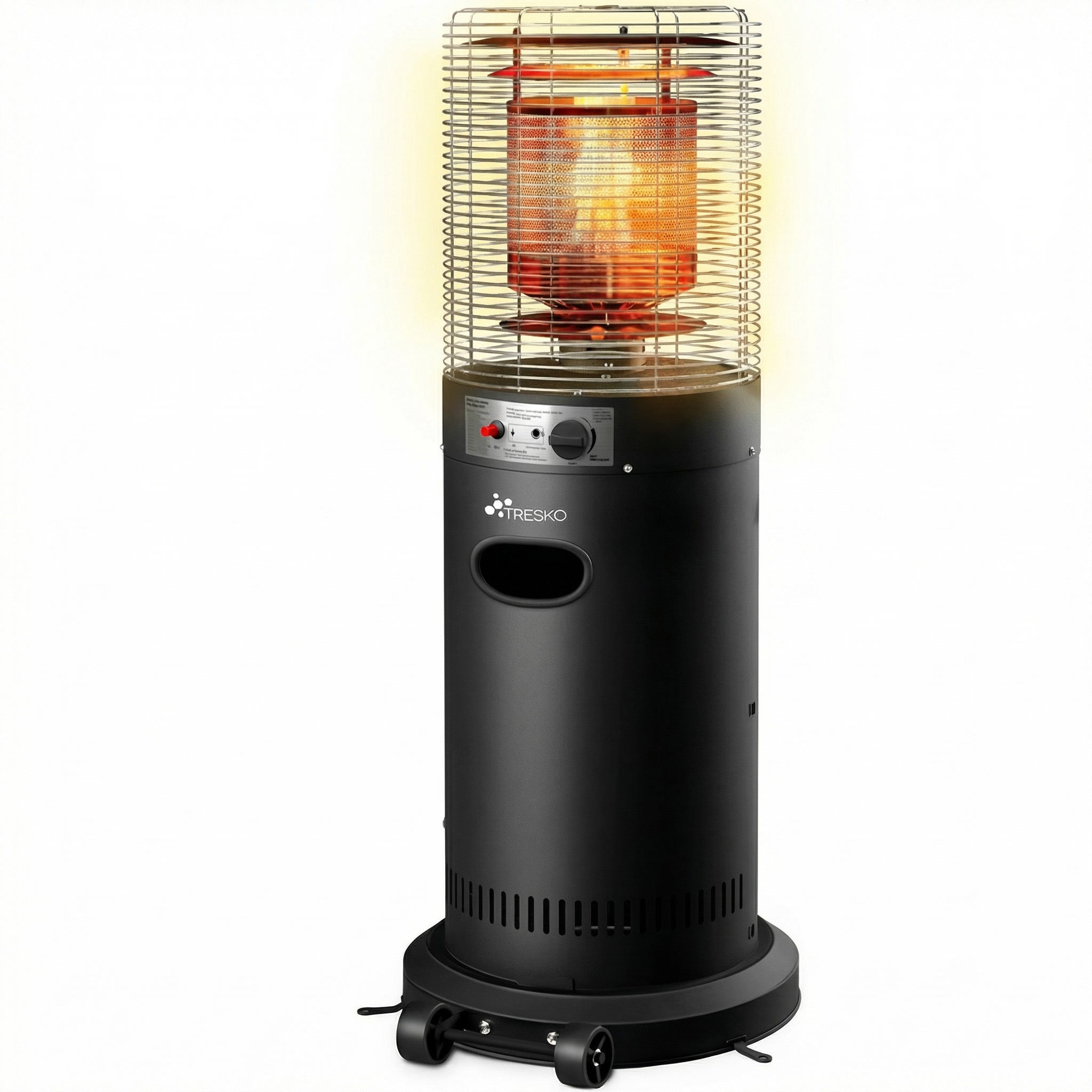 Heizstrahler mieten – Gas-Terrassenheizer 11 kW mit Rollen