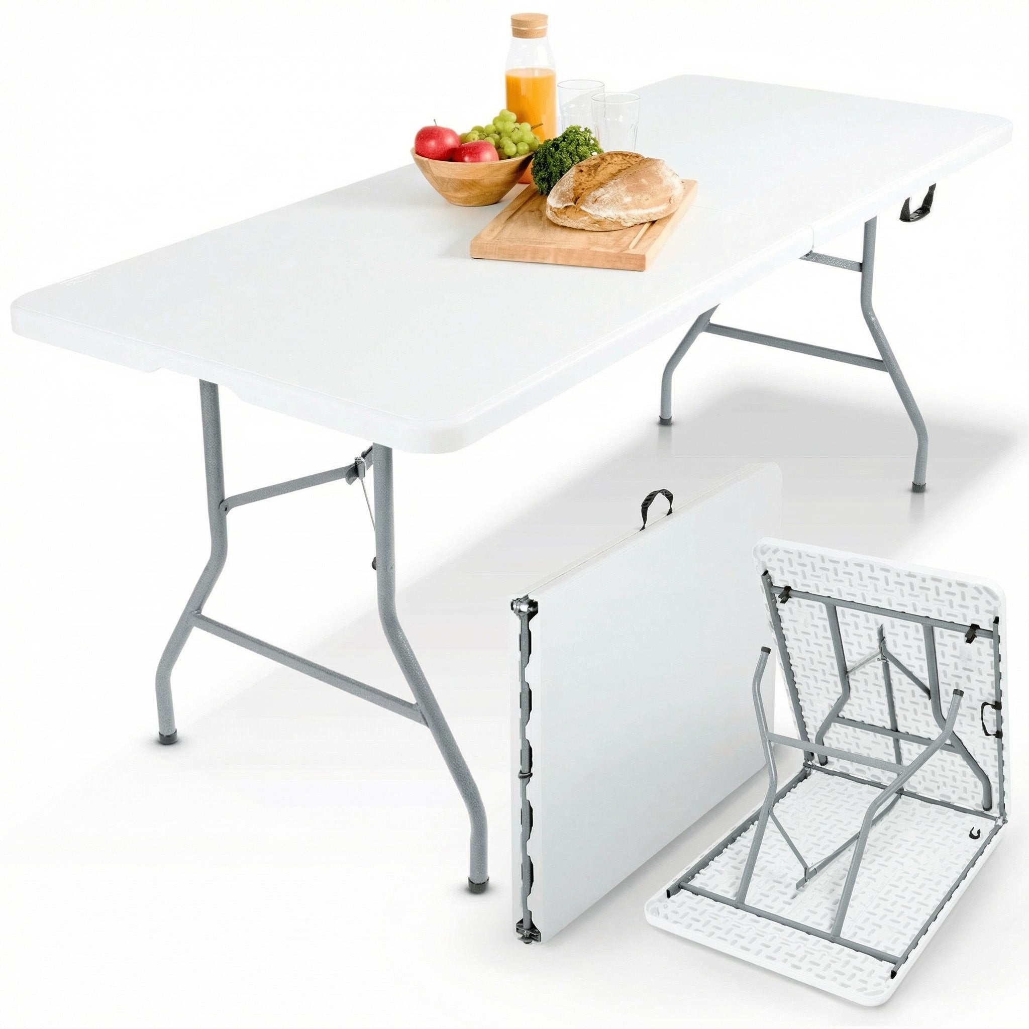 Klapptisch 182 cm mieten – stabil für Buffet, Garten & Feier